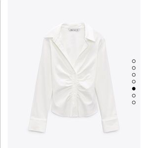 Pleated Tailored Shirt from Zara NEW!!!